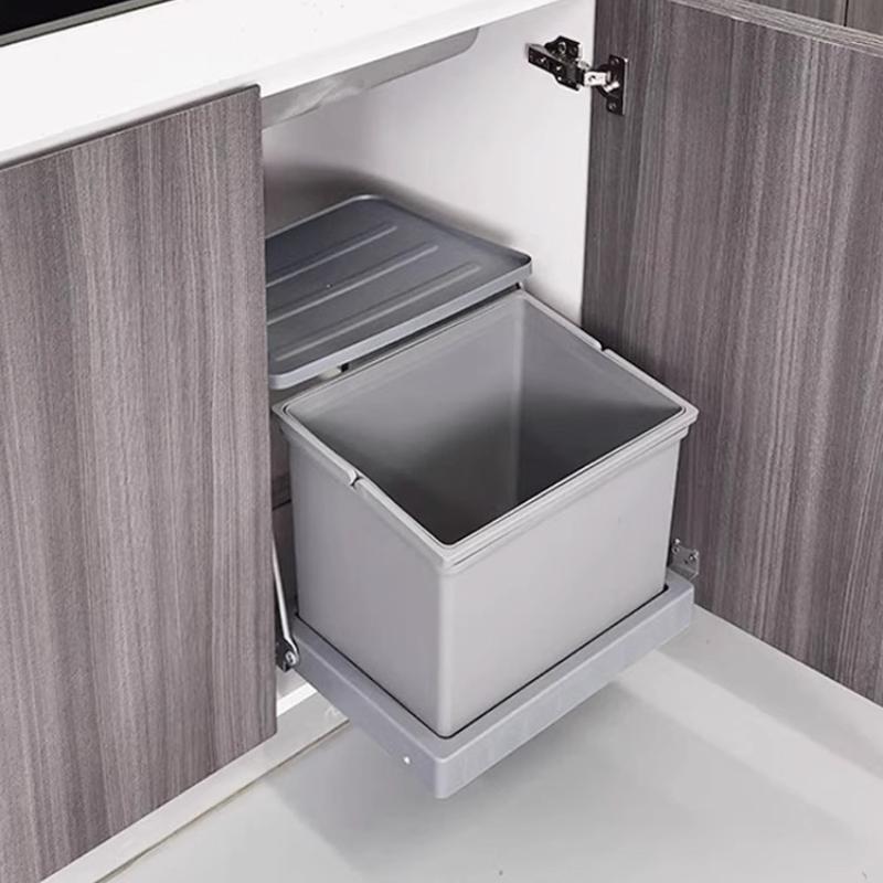 Large Capacity Trash Can Kitchen Recycle Trash Bin Food Waste Garbage Bin Sorting Cleaning Dustbin with Lid Home Accessories