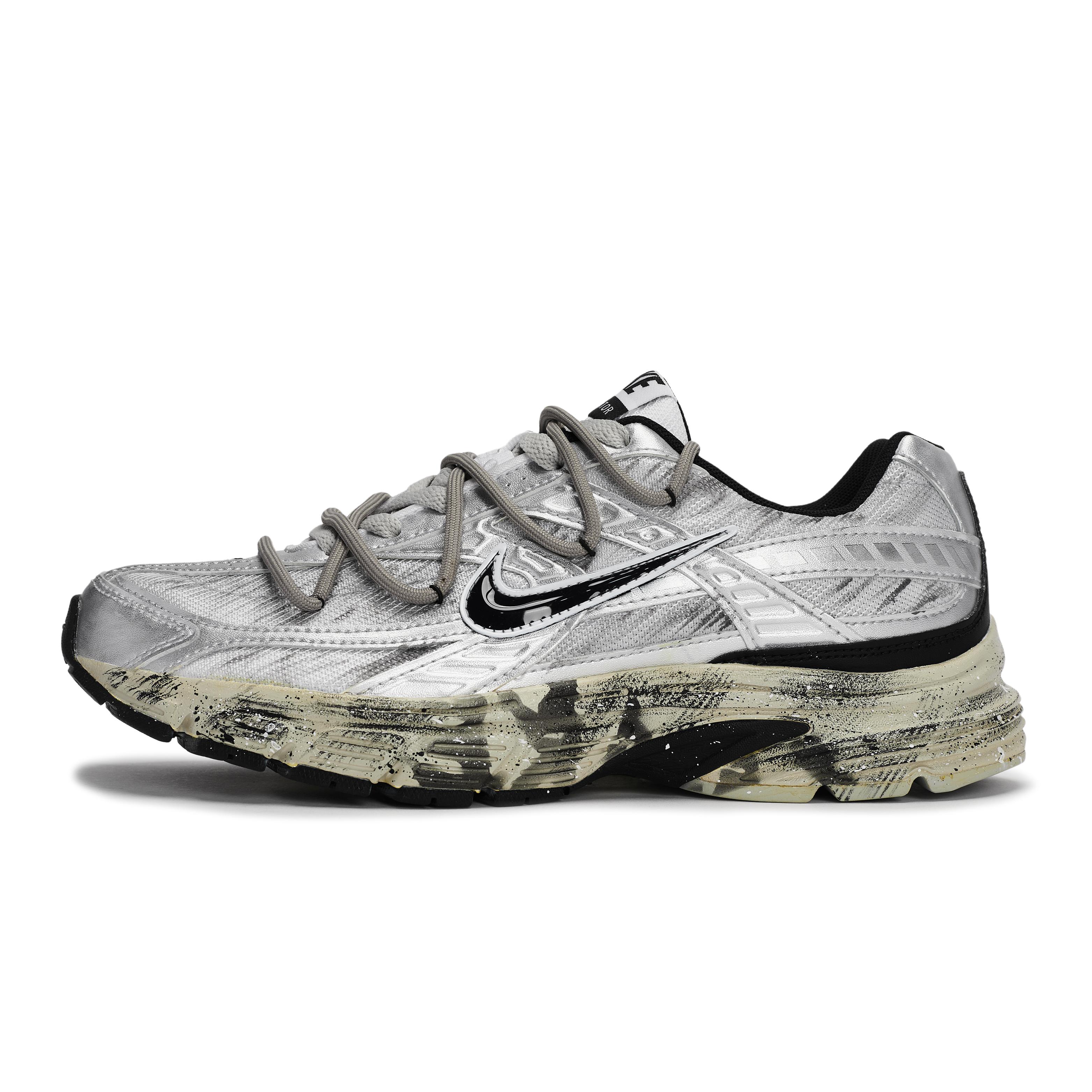 

Nike Initiator Abrasion Resistant Low top Running Shoes Men s Black Silver Brown 394055-100(Team1189-) 44