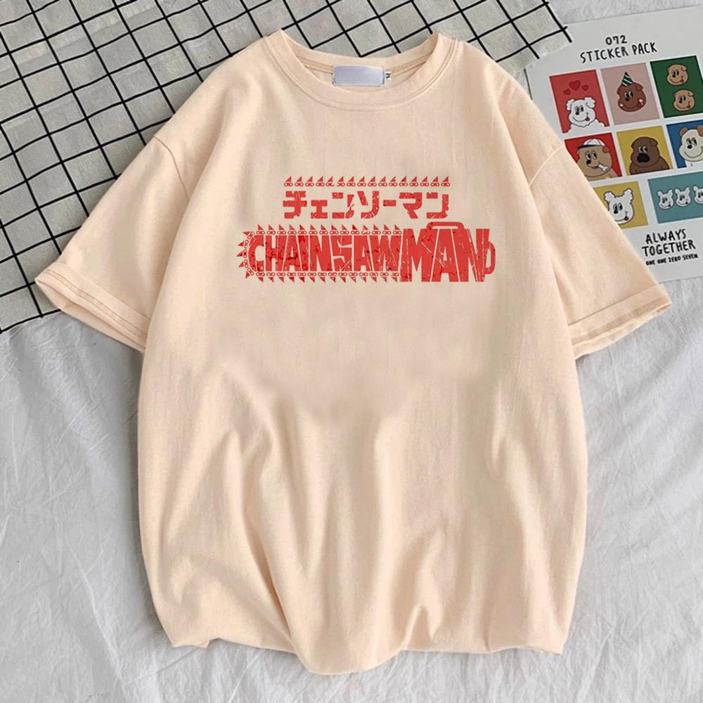 Chainsaw Unisex Top Tees Girl Digital Kawaii Comfortable 80s T Shirt Graphic Hip Hop Retro Colorful