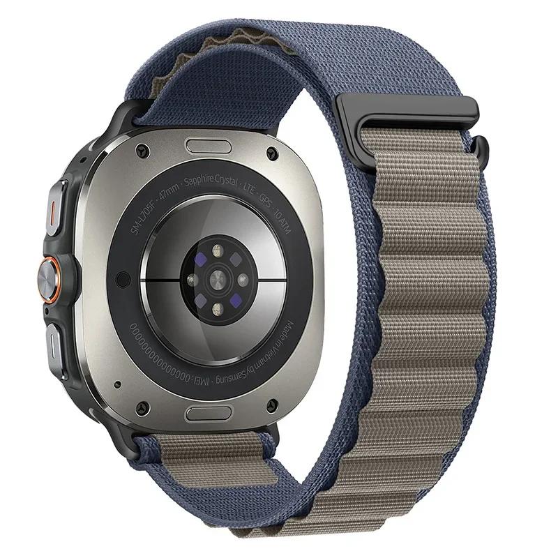 Alpine Loop für Samsung Galaxy Watch Ultra Armband 47mm Zubehör Sport Nylon Armband correa Galaxy watch ultra 7 Armband 47mm Galaxy Watch Ultra gray