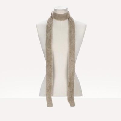 Women's Tie Knit Muffler Winter Slim Long Tie Knit Thin Scarf 700YMNC