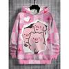 Funny Pig Graphic Sweatshirt 3d Print Hoodie For Men Women Clothing Novelty Fashion Oversize Hoodies Women Street Coat 2025 New