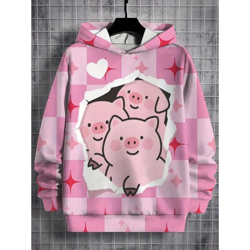Funny Pig Graphic Sweatshirt 3d Print Hoodie For Men Women Clothing Novelty Fashion Oversize Hoodies Women Street Coat 2025 New
