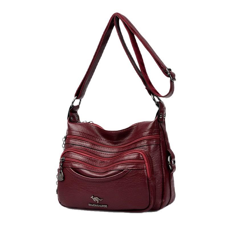 Bag women's new medium mother bag fashion mother-in-law bag large capacity shoulder messenger bag