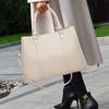 Handbag New Large Capacity Bag Fashion Oil Wax Leather Multi Layer Mom Bag Commuter Shoulder Bag