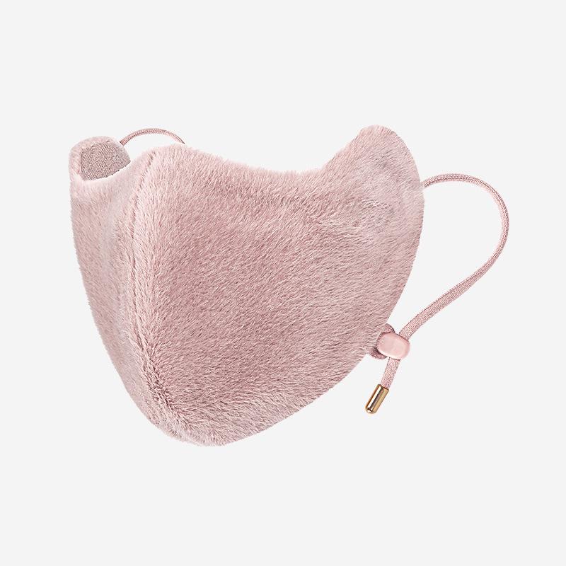 

2025 Autumn/Winter Rabbit Fur Plush Windproof Mask - Thick Lining for Electric Vehicles & Outdoor Travel