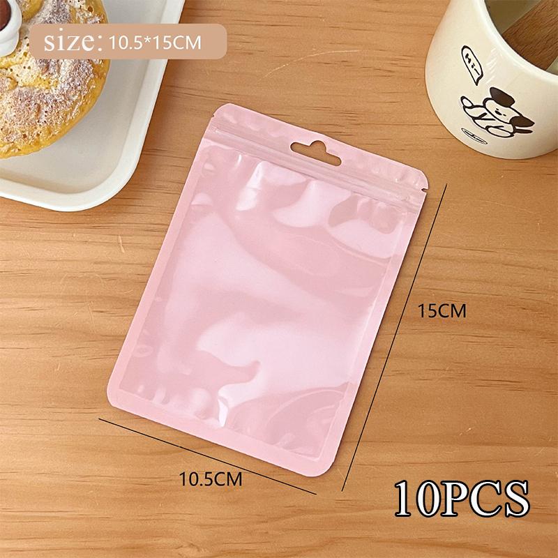 INS InsPhotocard Holder 10pcs/pack Candy Color Postcards Sleeve Plastic Storage Bag Transparent Protective Case Stationery