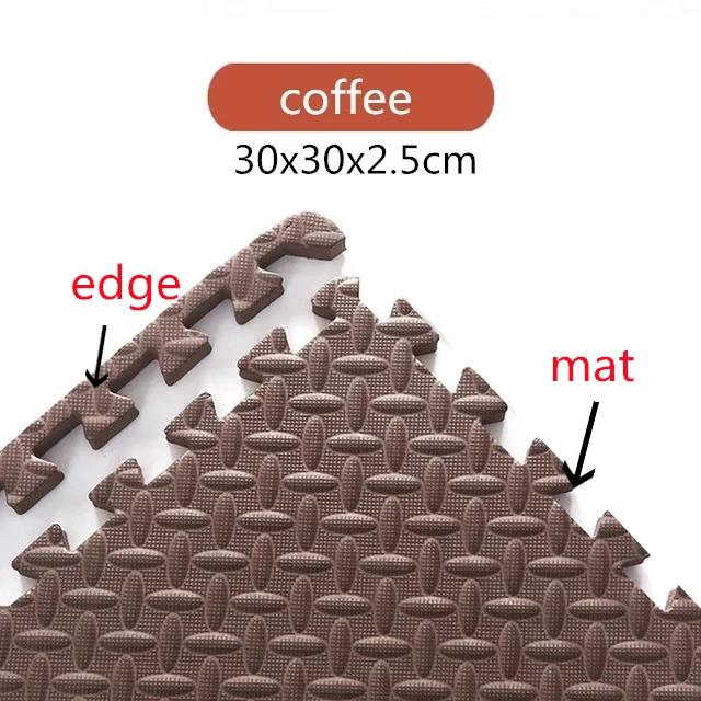 2.5CM Thick 30×30 Solid Color Baby Children's Room Game Mat Carpet Playing Activity Gym Mat Puzzle Environmental Protection Mats