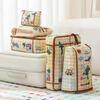 Cute Zippered Travel Storage Bag Large Capacity Waterproof For Clothes, Underwear, Suitcases Clothing Classification Storage Bag