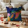 Neon Dream Cushion Cover Anti-dustmite Pillowcase Invisible Zipper Silky Short Plush Sofa Cushion Cover