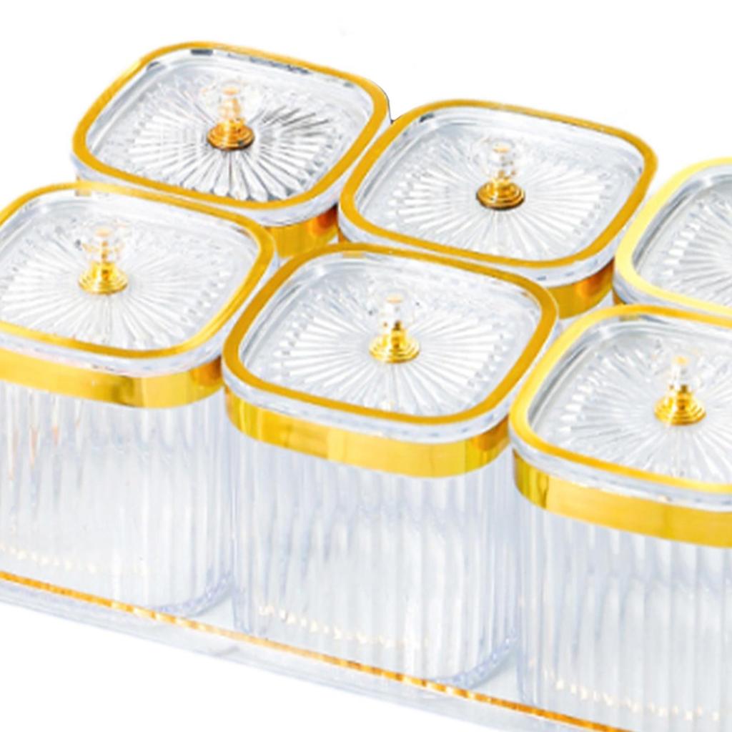 Multipurpose Dried Fruit Snack Serving Plate Luxury Divided Serving Platter for Living Room Party Kitchen Home Dining Room