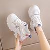 Breathable Mesh Platform Sneakers Women Spring Summer Thick Bottom Vulcanize Shoes Ladies Lace-Up Non-Slip Casual Shoes