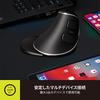DELUX Wireless Ergonomic Quiet Rechargeable Vertical Mouse with and Bluetooth Detachable Wrist Up to 4000 6 Relieves Carpal and Hand for Mouse, 2.4G