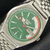 GENUINE VINTAGE SEIKO 5 AUTOMATIC 6309A JAPAN MENS GREEN DIAL WATCH A708397-1