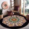 Round Carpet Living Room Coffee Table Sofa Hanging Basket Rocking Chair Home Carpet Floor Mat