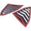 Rear Side Window Louvers Cover Trim for Corvette C8 2020-2025 Racing Style Triangular Window Glass Blinds for Chevrolet Corvette C8 Manual