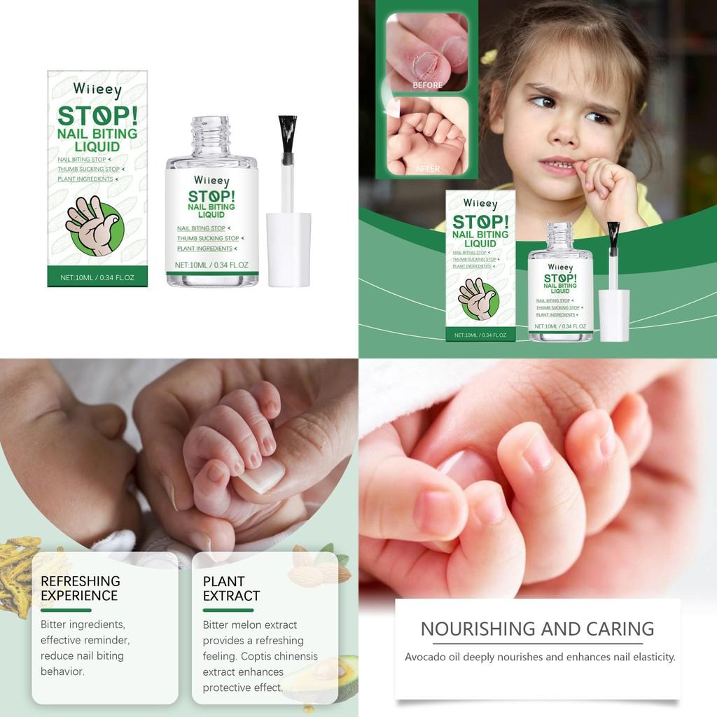 Wiieey Anti-bitande Nagelvård Bitter Lösning För Barn Milda Ingredienser 10ml