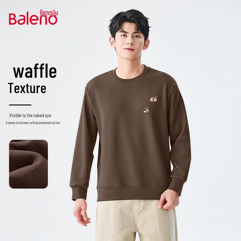 

Мужской свитшот Baleno с вафельным переплетением, круглый вырез 3XL