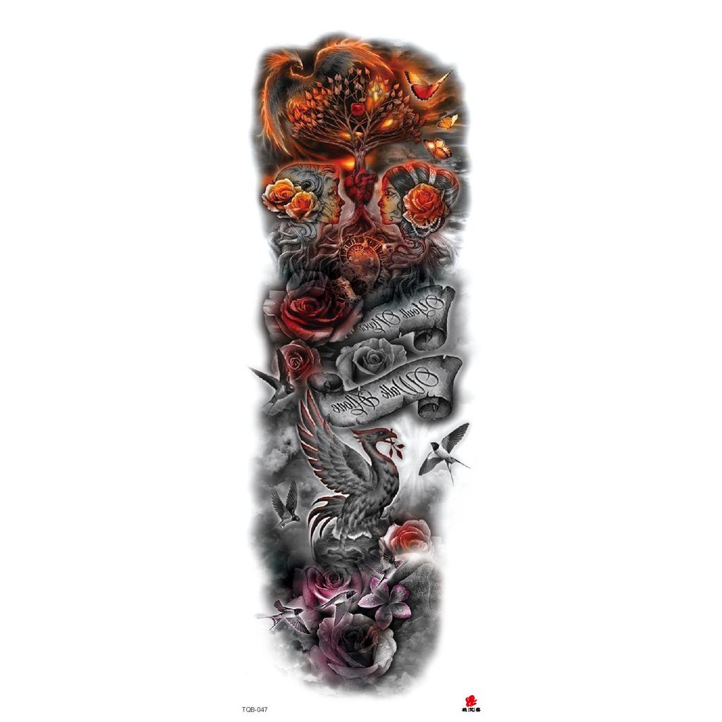 High Quality Temporary Body Arm Sticker Fake Temporary Tattoo Arm