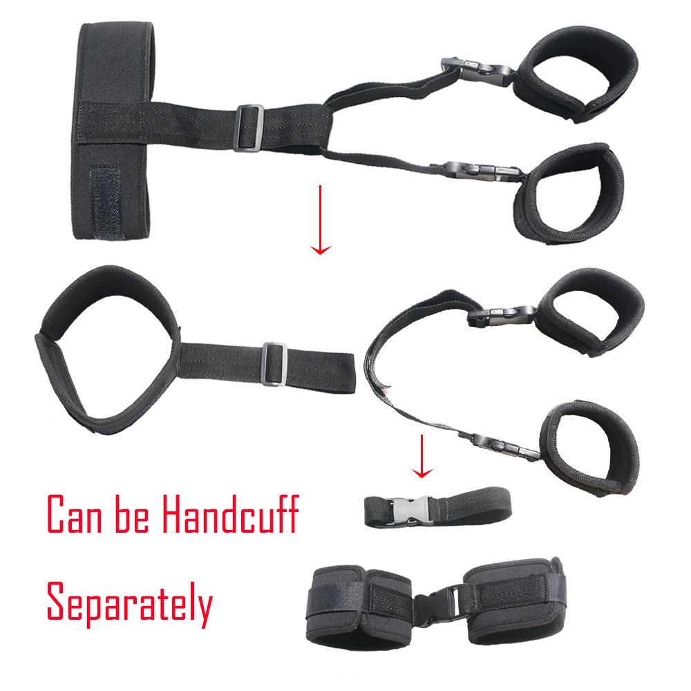 Adult Sex Toy Kits Sets for Sexy Games Bondage Mask Set Feather Handcuffs Ankle Cuff Restraints for Couple Sexual Aids