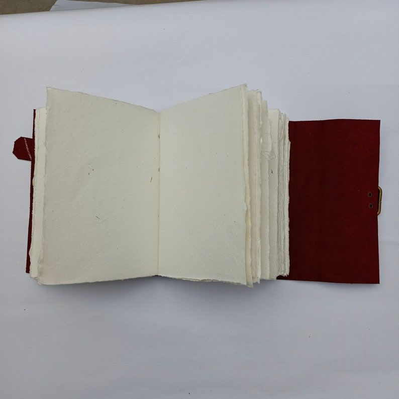 Vintage Leather Diary Leather Journal Handmade Paper Notebook .