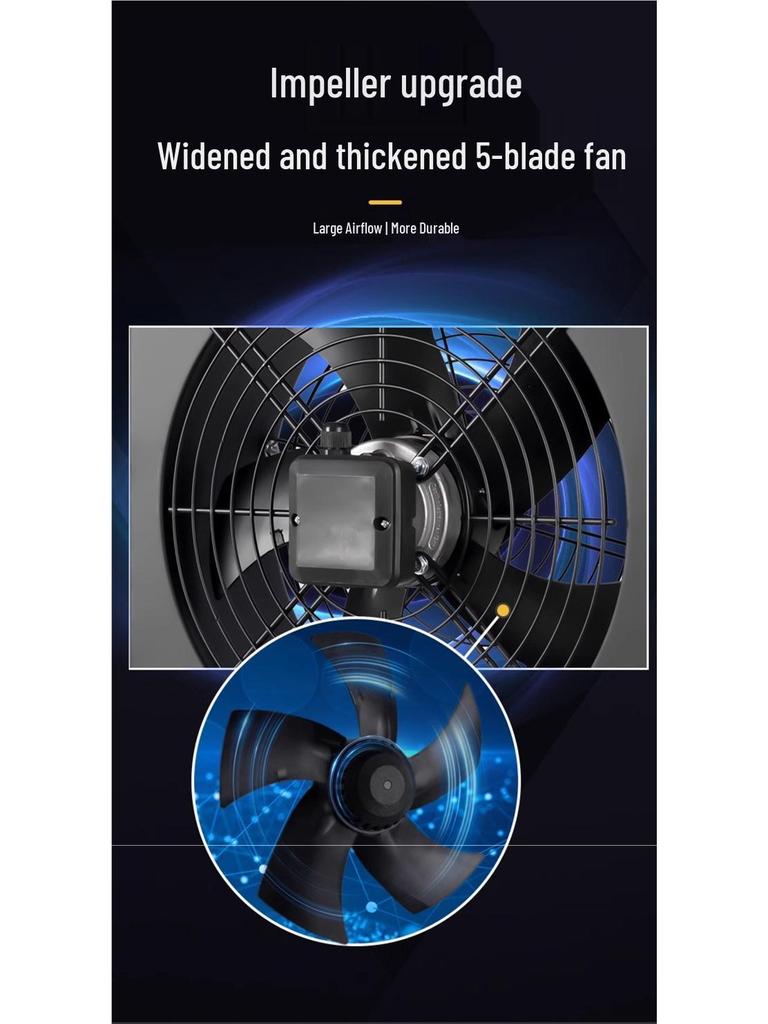 Low Noise 220V Industrial External Rotor Axial Fan for Ventilation and Kitchen Range Hoods