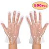 Clear Disposable Gloves Transparent Plastic Gloves Latex Free Food Prep Safe Gloves for Cooking Cleaning BBQ Kitchen Things
