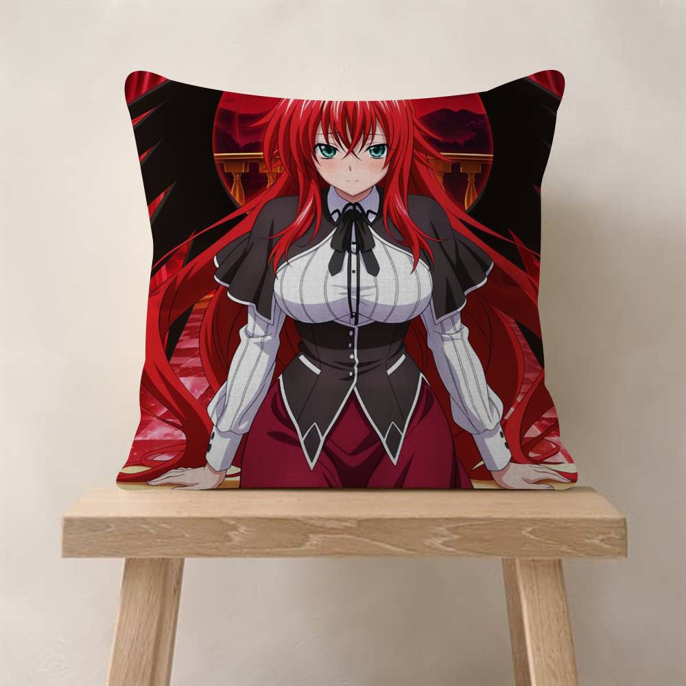 Anime HHigh School DxD Cushion Cover Inches Farmhouse Decor Home Throw Pillow Covers For Couch Decorations