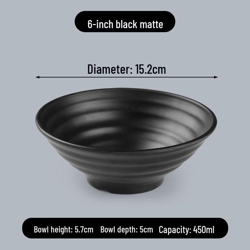 A5 Melamine Commercial Noodle Soup Bowl - 10 Pack