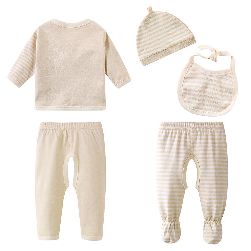 5-Piece Newborn Soft Cotton Set - Complete Starter Outfit 0-3M