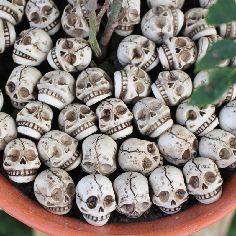 20Pieces Smiling Bone Skulls for Creative Halloweens Decoration and Spookys Event Planning