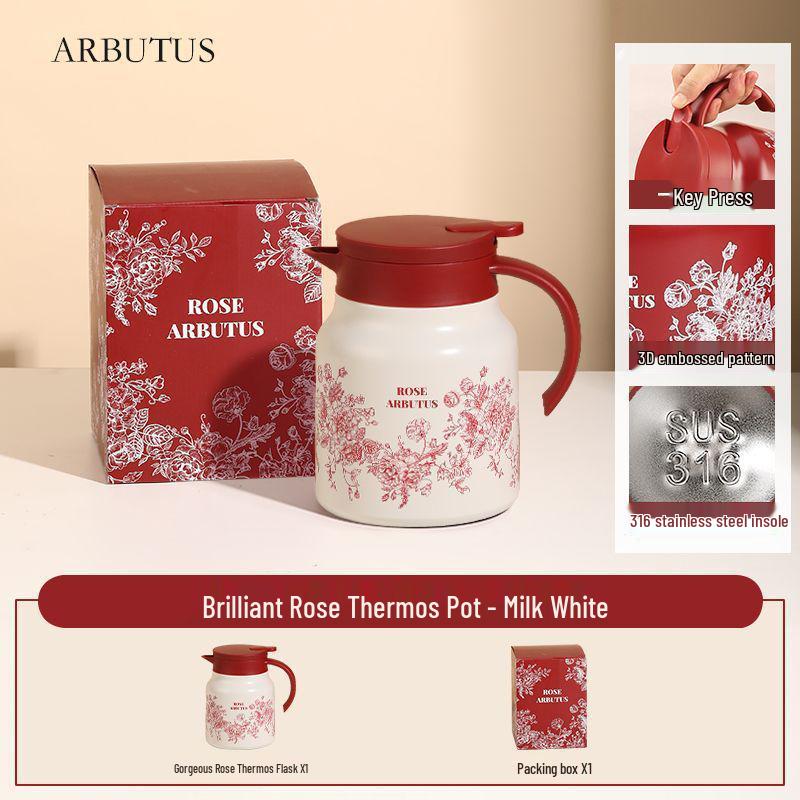 2025 Red Thermos Flask Set: Bride s Dowry Wedding Essentials - Pair of Hot Water Kettles