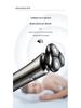 Cross New Men's Rechargeable Electric Shaver: Full Body Washable Rotary Three-Blade Beard Trimmer
