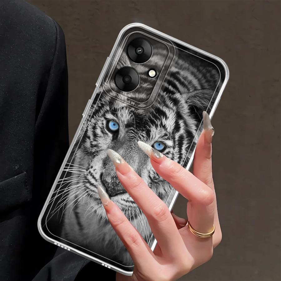 Tiger Lion Soft Phone Cover Phone Case for Xiaomi Mi 11 Lite 11T Pro