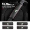 Car Seat Belt Protective Cover Leather Auto Shoulder Guard Cover For Skoda Rapid Octavia Derivative Enyaq-Iv Visions Yeti Scala