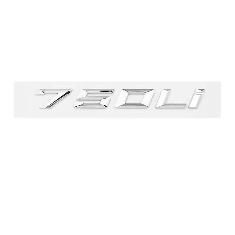 New Badge BMW ABS Car Label 7 Series Black and Silver 730 Tail 735 740 750 760 Digital M Label New GT Car Label Modification. pdcr06