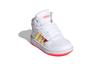 Adidas Neo Hoops 2.0 Mid Slip Resistant Mid top Skateboard Shoes White Pink Infant And Toddler FW7609