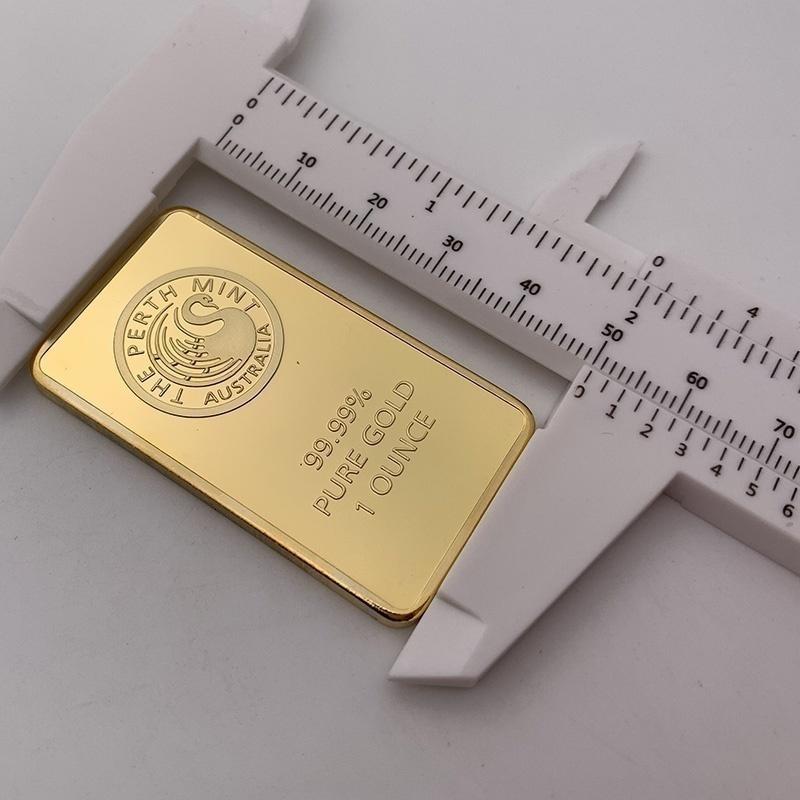 New Composite Belt Pure Gold 999.9 Replica Commemorative Coins Collection Mint Green 30g Gold Bars