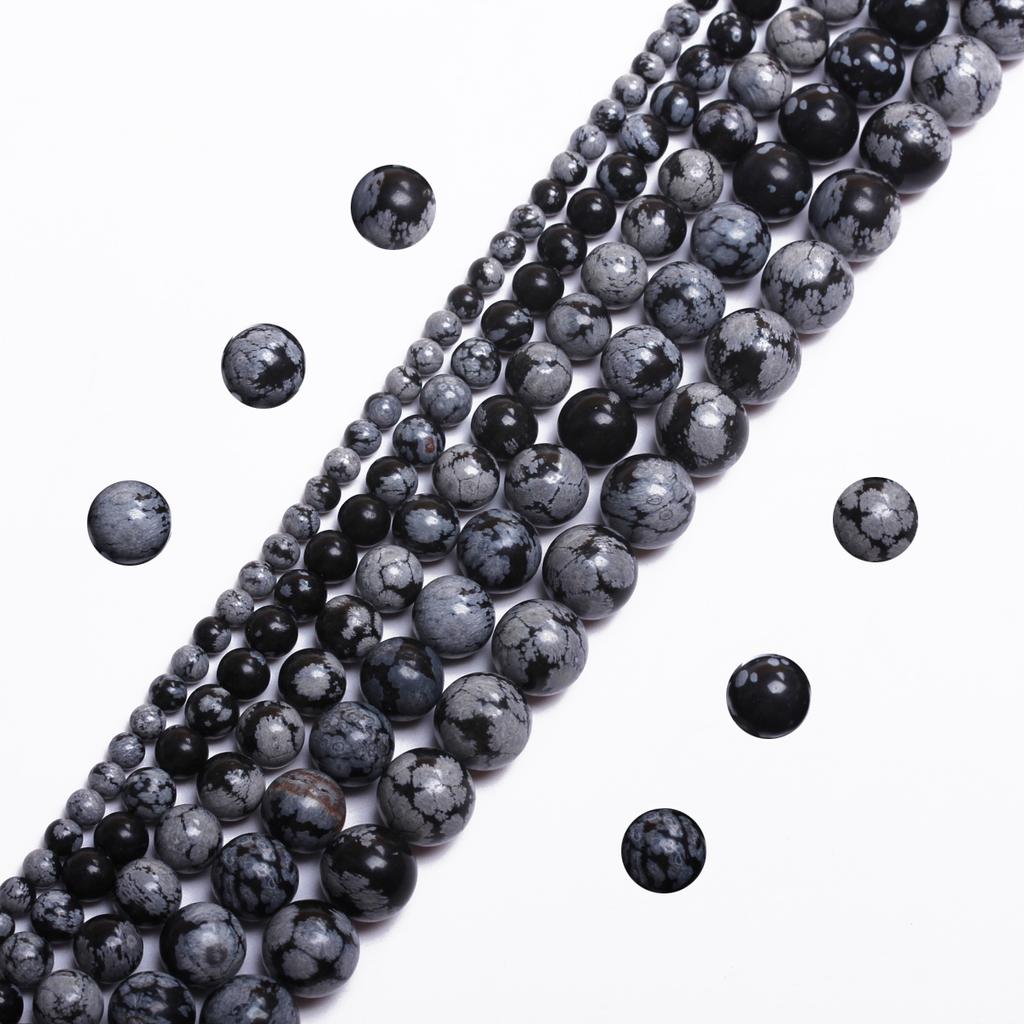 40/30/20/15Pcs Round Loose Beads 4/6/8/10/12mm for Jewelry Making DIY Bracelet Necklace Needlework Natural Stone 