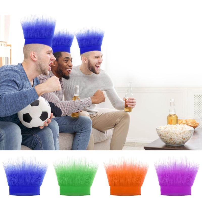 Halloween Hairy Hat Headgear Adorkable Head Cover for Wigs Prank Halloween Adorkable Cartoon Hat Headgear