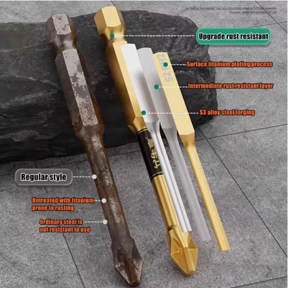 

With Magnetizer Magnetic Batch Head High Hardness Electric Screwdriver Bit Electric Screwdrivers 3Pcs-5/7/9cm
