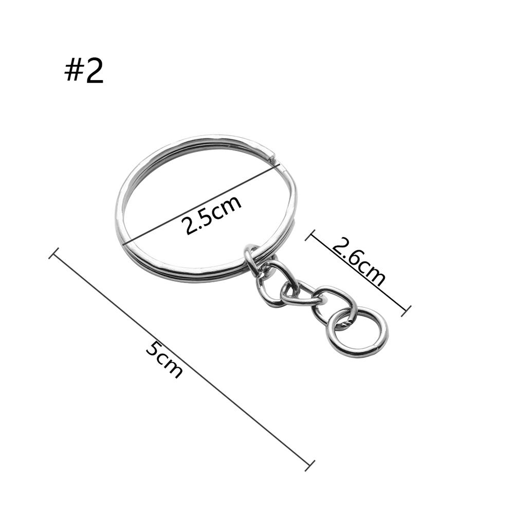 25mm Jewelry Split Ring DIY Short Chain Keyring Key Fob Keychain