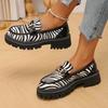 2025 Plus Size Women's British Style Loafers Slip-On Round Toe Mid Heel Comfortable Casual Pumps Retro Leather New Shoes Ladies