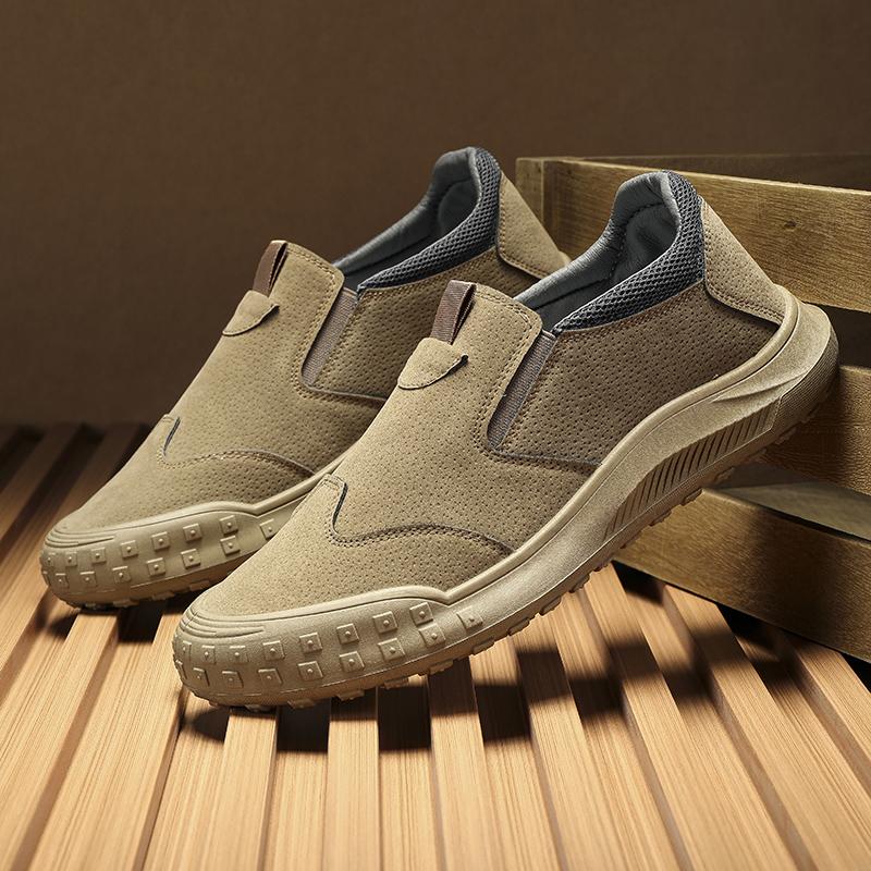 Handmade Leather Men Loafers Autumn Breathable Men Casual Shoes Luxury Designer Slip on Male Driving Shoes Comfortable Sneakers