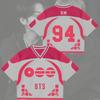 BB TS Arirang Album Trikot, Kurzarm Oberteil Netz Kurzarm Street Shirt, Mode K‑Pop Konzert Kleidung Geschenke Für Fans Damen Herren Tägliche Kleidung