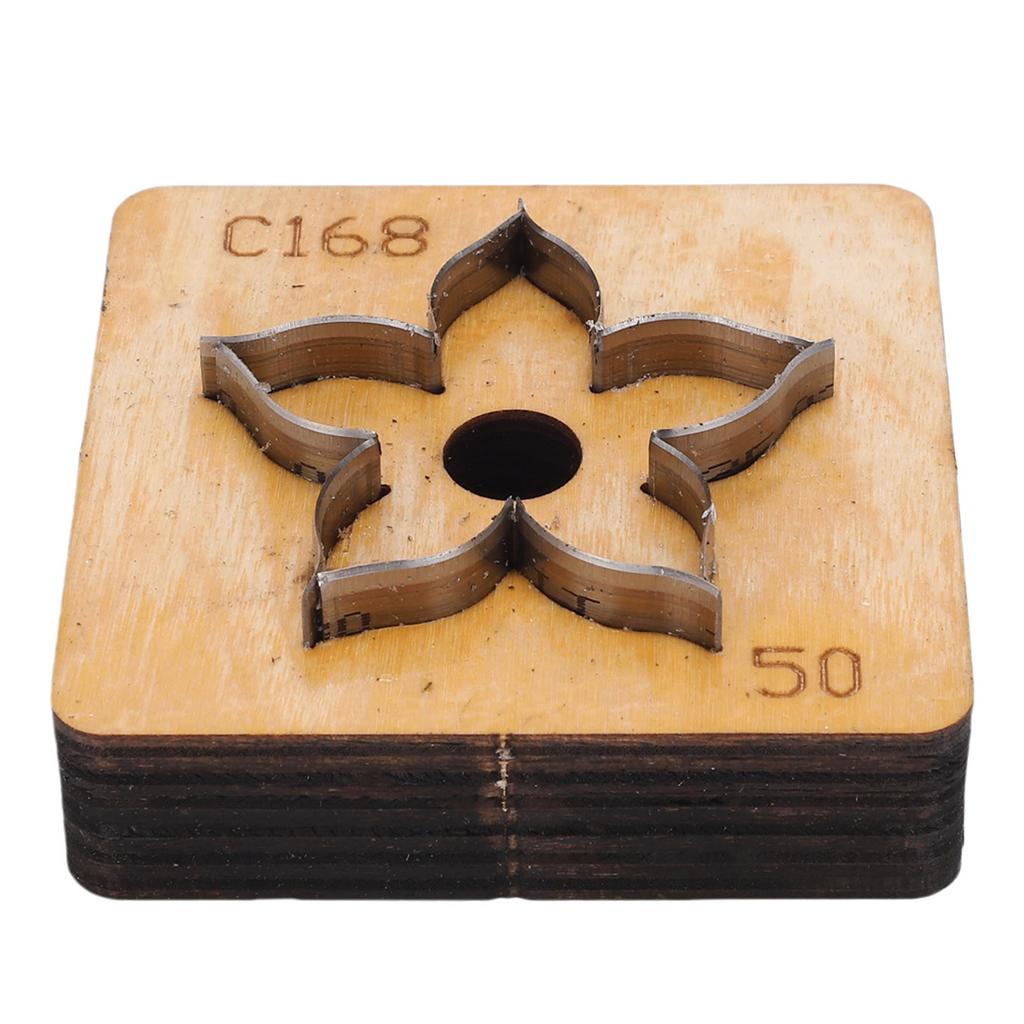 Flower Leather Cutting Die Wooden Base Incisive Metal Blade Leather Punching Mold for Decors Gifts