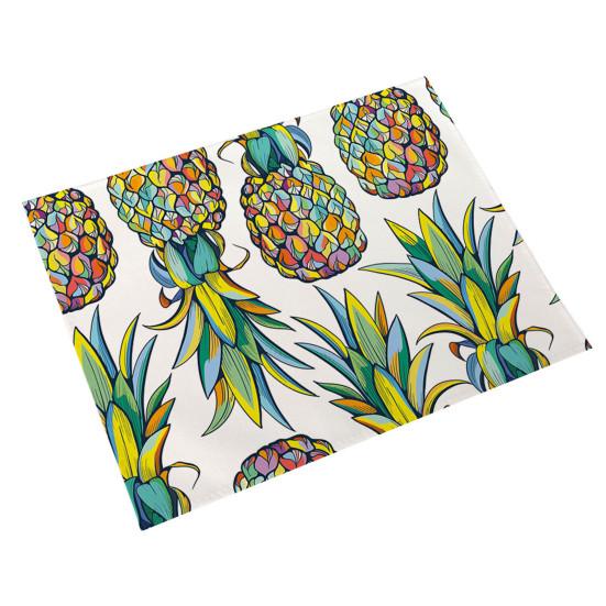 Unique Waterproof Heat Insulation Reusable Machine Washable Pineapple Table Pad for Restaurant Bowl Pad