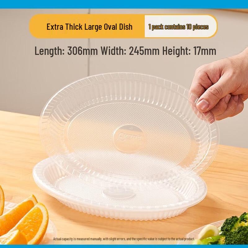 Thickened Plastic Dinner & BBQ Plate
