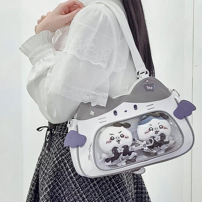 

Micro Cartoon Backpack Snacks Sweet Girl One-Shoulder Crossbody Bag Japanese Style Secondary Element Outing Cute Satchel Work Clothing Backpack Purple