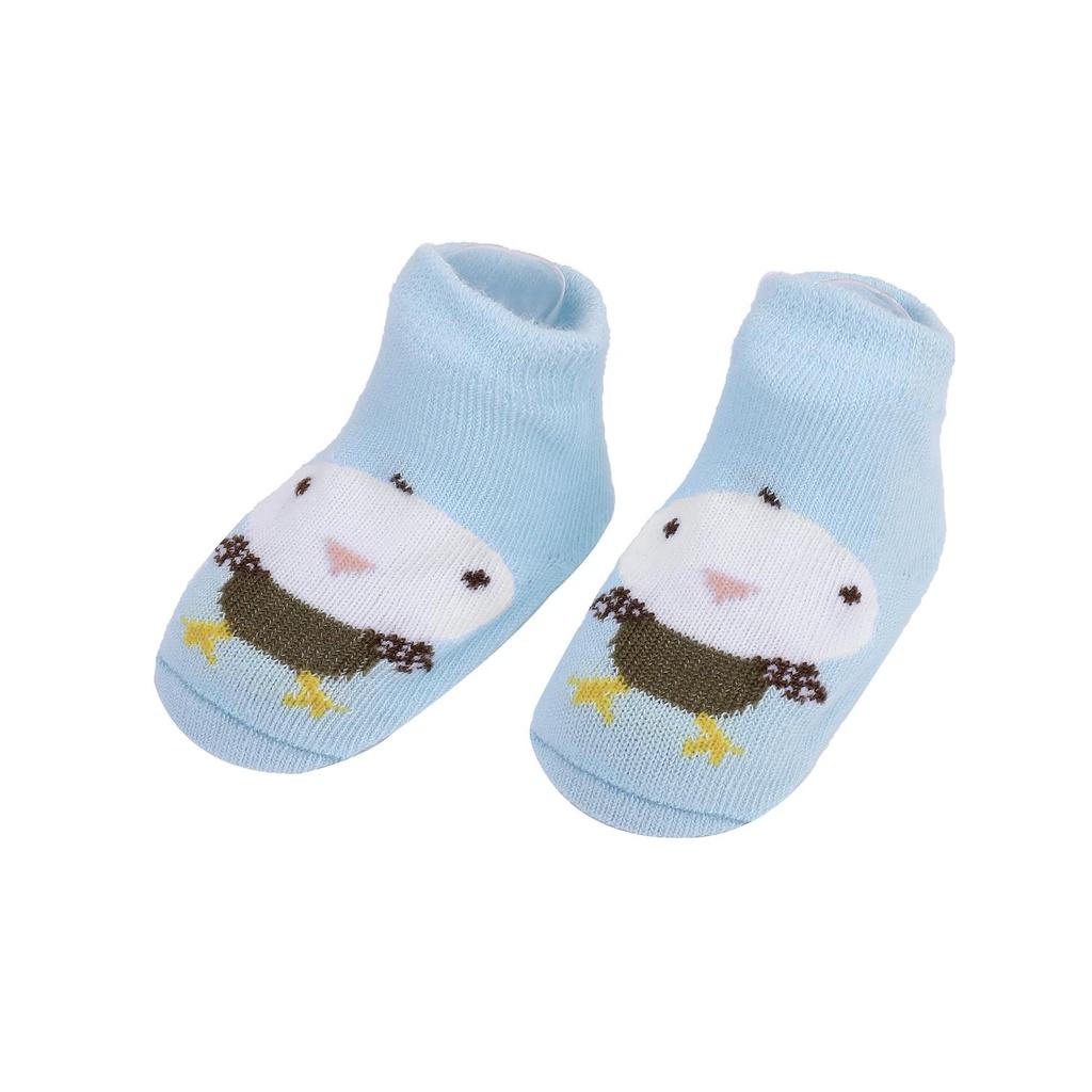 Baby Boy Socks Cotton Newborn Socks Fit 0-24 Months Animal Print